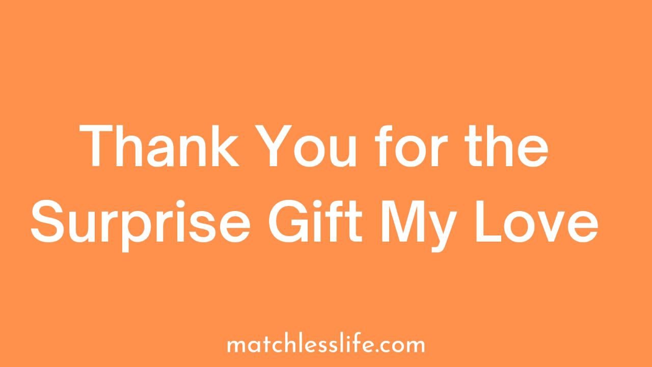 68 Unique Quotes And Messages To Say Thank You For The Surprise Gift My