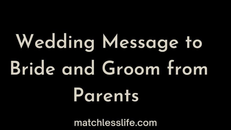 61 Wedding Message To Bride And Groom From Parents
