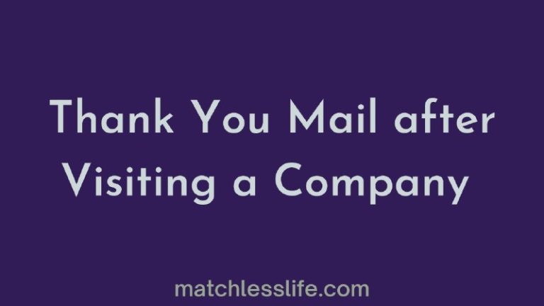 66 Messages, Quotes, Letters and Thank You Email After Visiting A Company