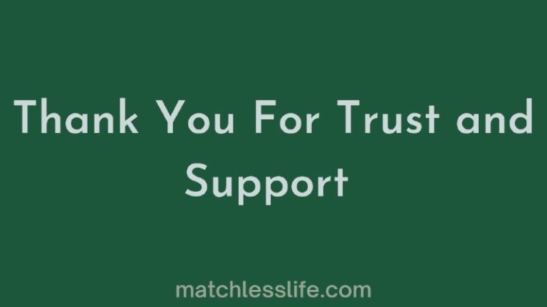 72 Thank You For Your Trust And Support to Boss and Clients