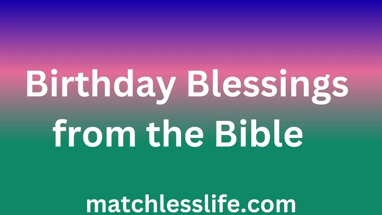 Prayer Birthday Blessings From The Bible
