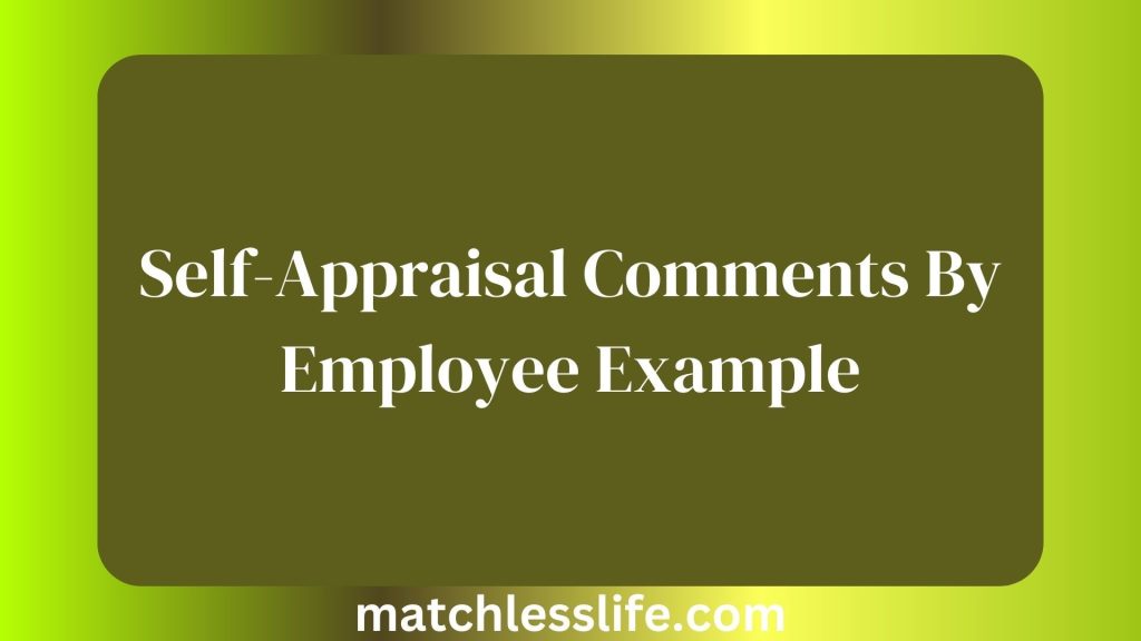 90 Assessment And Self Appraisal Comments By Employee Example 90-assessment-and-self-appraisal-comments-by-employee-example