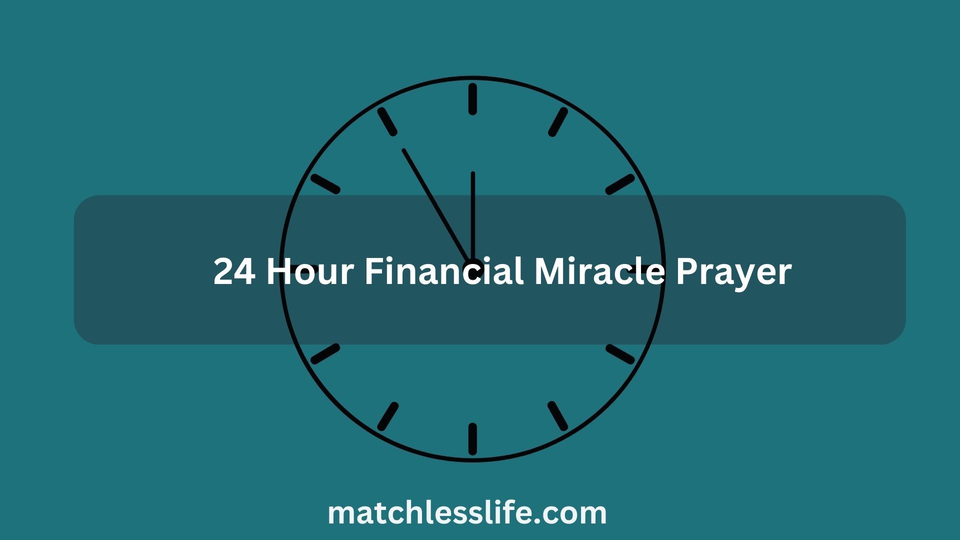 24 Hour Financial Miracle Prayer