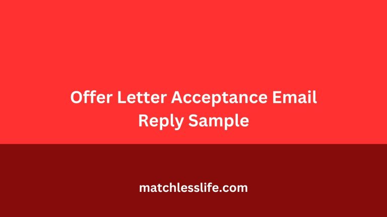 42 Offer Letter Acceptance Email Reply Sample for Accepting Job Offers