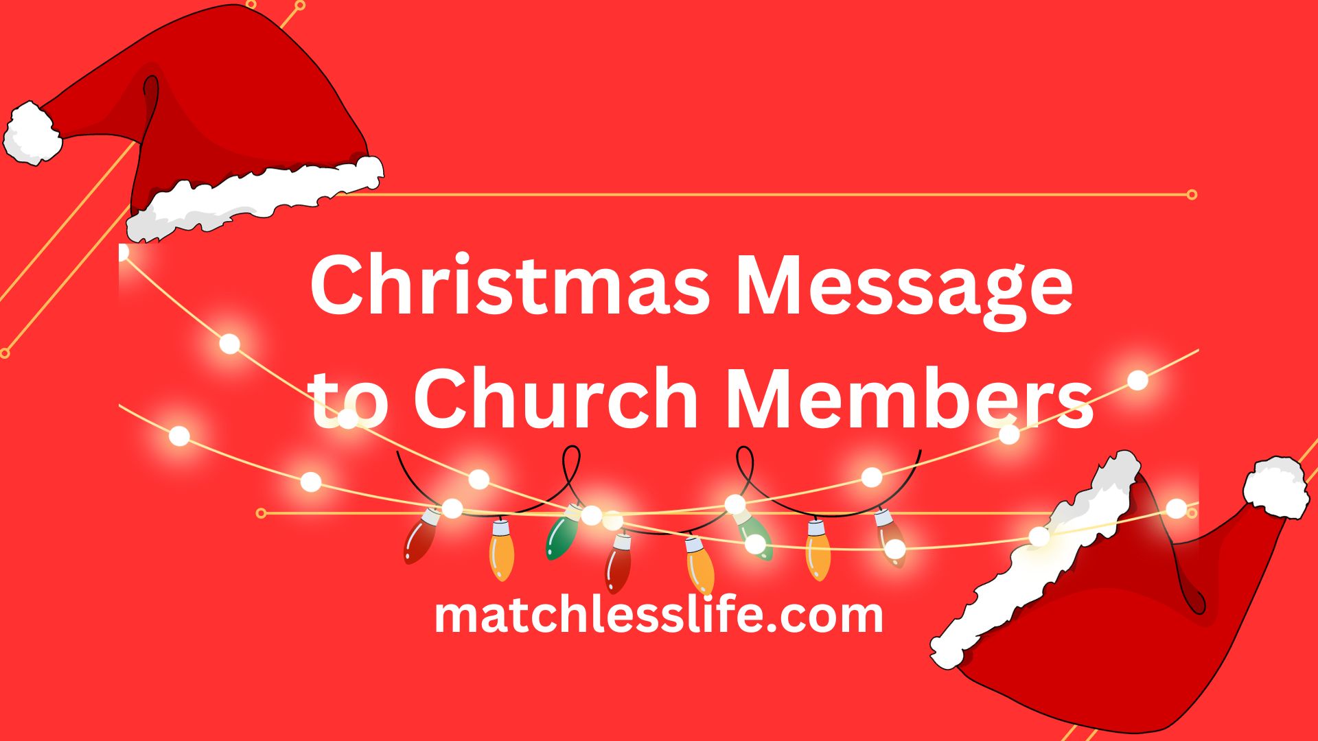 Christmas Message to Church Members