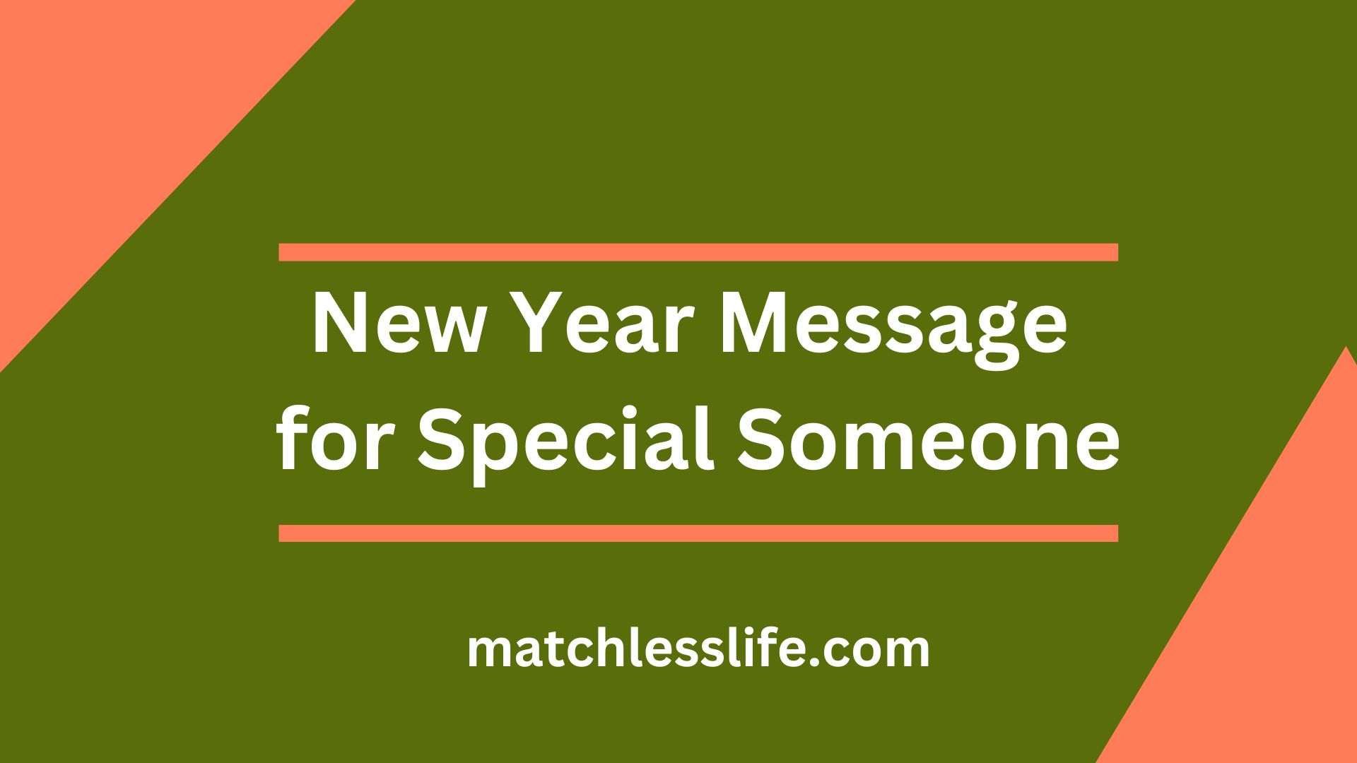 New Year Message for Special Someone